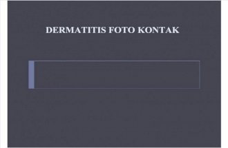Dermatitis Foto Kontak Slide