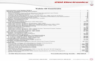 Troubleshooting Guide CDI ELECTRONICS