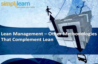 Lesson 08 Other Methodologies That Complement Lean