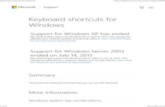 Keyboard Shortcuts for Windows