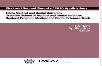 Doctoral Program, Medical and Dental Sciences Track TMDU