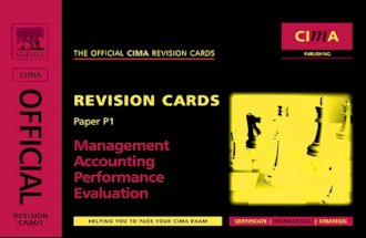CIMA Revision Cards
