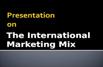 Internatonal Markring Mix Presentation