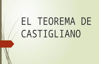 El Teorema de Castigliano