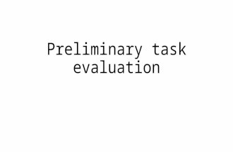 Preliminary Task Evaluation