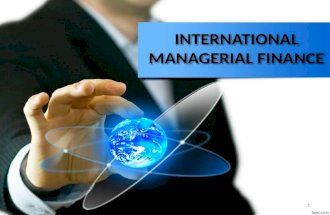 International Managerial Finance