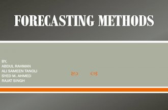 forecasting Presentation