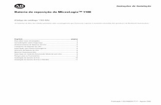 Bateria de reposição do MicroLogix™ 11001763-in003_-pt-p - Manual de Instalação