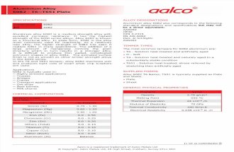 Aalco Metals Ltd Aluminium Alloy 6082 T6T651 Plate 148