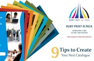 9 Tips to Create Your Next Catalogue