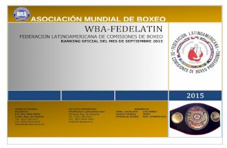 Ranking Wba Fedelatin Sept 2015