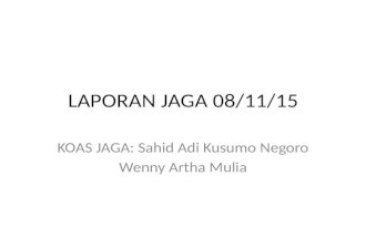Laporan Jaga IGD 08-11-2015