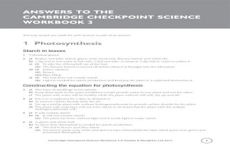 Cambridge Checkpoint Science Workbook 3 Answers