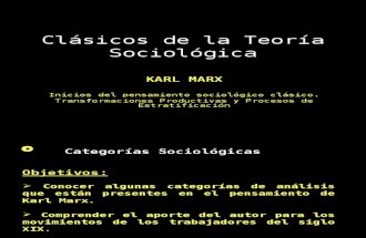 Debates actuales de la Sociolog+¡a. M+¦dulo VII y VIII (Karl Marx)