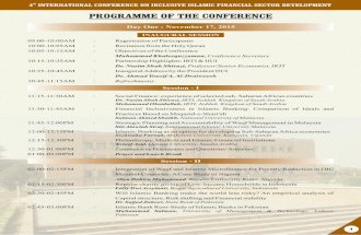 4th International Conference on Inclusive Islamic Financial Sector Development 2015