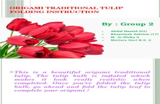 Origami Traditional Tulip Folding Instruction