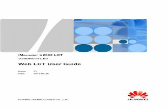 IManager U2000 V200R014C60 Web LCT User Guide 01