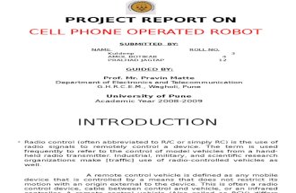 cellphone operated robot