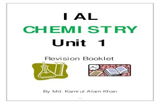 Edexcel AS Chemistry Unit 1 Revision Booklet-Worksheet