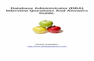 Database Administrator (DBA) Job Interview Preparation Guide