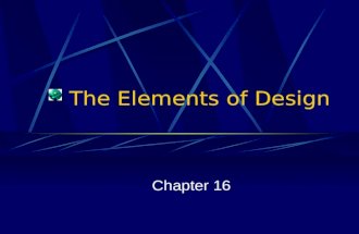 The Elements of Design Chapter 16. Space The 3-D expanse that a designer is working with, as well as the area around or between objects within that expanse.