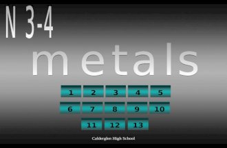 Calderglen High School 12345 678910 111213 Calderglen High School 1 Are metals finite or infinite resources? answer finite.