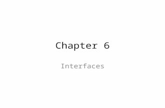 Chapter 6 Interfaces. Class Status CU will be close for winter break from Dec. 22. till Jan.2 We have 3 classes left after tonight (Jan 8,15, and 22)