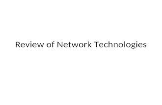 Review of Network Technologies. Basic of Network concepts Computer Network – A Communication system for connecting computers/hosts Why? – Better connectivity.