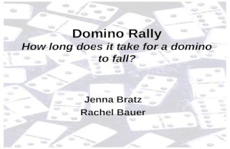 Jenna Bratz Rachel Bauer Domino Rally How long does it take for a domino to fall?