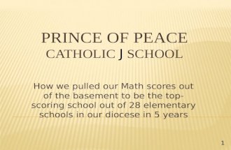 How we pulled our Math scores out of the basement to be the top-scoring school out of 28 elementary schools in our diocese in 5 years 1.