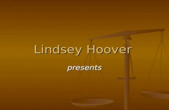 Lindsey Hoover presents. A Hooverview Perspective.