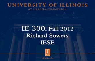 IE 300, Fall 2012 Richard Sowers IESE. 8/30/2012 Goals: Rules of Probability Counting Equally likely Some examples.
