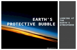 LOOKING AT THE EARTH’S ATMOSPHERE EARTH’S PROTECTIVE BUBBLE NASA accessed via Wikipedia.