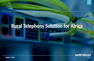 Www.wtl.be Rural Telephony Solution for Africa 1.
