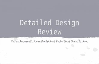 Detailed Design Review Nathan Arrowsmith, Samantha Reinhart, Rachel Short, Yelena Tuzikova.
