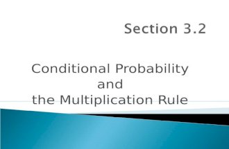 Conditional Probability and the Multiplication Rule.