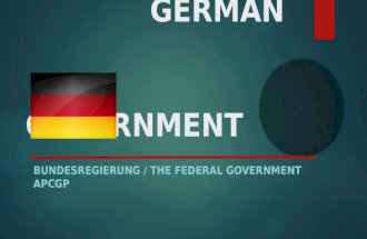 GERMAN GOVERNMENT GERMAN GOVERNMENT BUNDESREGIERUNG / THE FEDERAL GOVERNMENT APCGP.