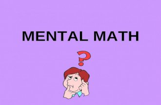 MENTAL MATH Subtracting Tens and Compensate Strategy: When subtracting numbers ending in 7, 8, or 9, round that number to the nearest tens and then add.