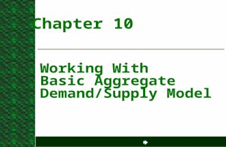 Next page Working With Basic Aggregate Demand/Supply Model Chapter 10.