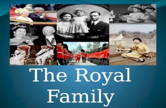 The Royal Family. At present the British royal family is headed by Queen Elizabeth. When the Queen was born on the 21st of April 1926, her grandfather,