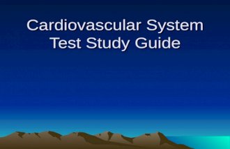 Cardiovascular System Test Study Guide. 1. What is atherosclerosis? When the artery walls thicken and harden due to fat build up Atherosclerosis.