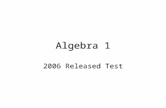 Algebra 1 2006 Released Test. A repairman estimated the cost of replacing a part in Mrs. James’ computer would be at most $225. The estimate included.