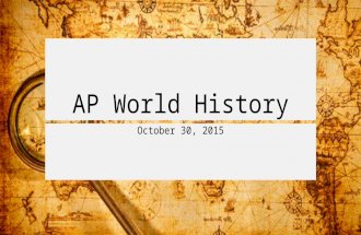 AP World History October 30, 2015. Warm Up Question Tang Dynasty Tang Cross-Cultural Exchange Tang Economy Chang’an Junks Flying Money.