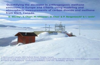 Quantifying the decrease in anthropogenic methane emissions in Europe and Siberia using modeling and atmospheric measurements of carbon dioxide and methane.
