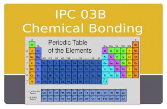 IPC 03B Chemical Bonding. Number of Valence Electrons Valence Electrons: Are electrons in the highest energy level. The noble gases have 8 electrons.