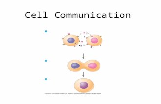 Cell Communication. Cell Signaling Cell-to-cell communication is essential for multicellular organisms Communicate by chemical messengers Animal and plant.