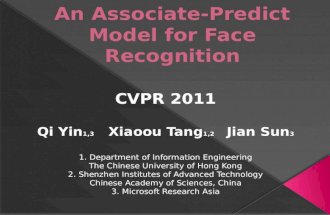 Introduction  Identity Data Set and Face Representation  Associate-Predict model  Switching Mechanism  Experimental Results.