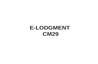 E-LODGMENT CM29. CIPRO WEBSITE  Type in “Customer Code” Type in “Password” Click on “Login” .