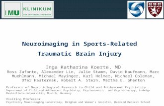 Neuroimaging in Sports-Related Traumatic Brain Injury Inga Katharina Koerte, MD Ross Zafonte, Alexander Lin, Julie Stamm, David Kaufmann, Marc Muehlmann,