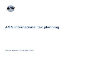 AGN international tax planning New Orleans- October 2012.